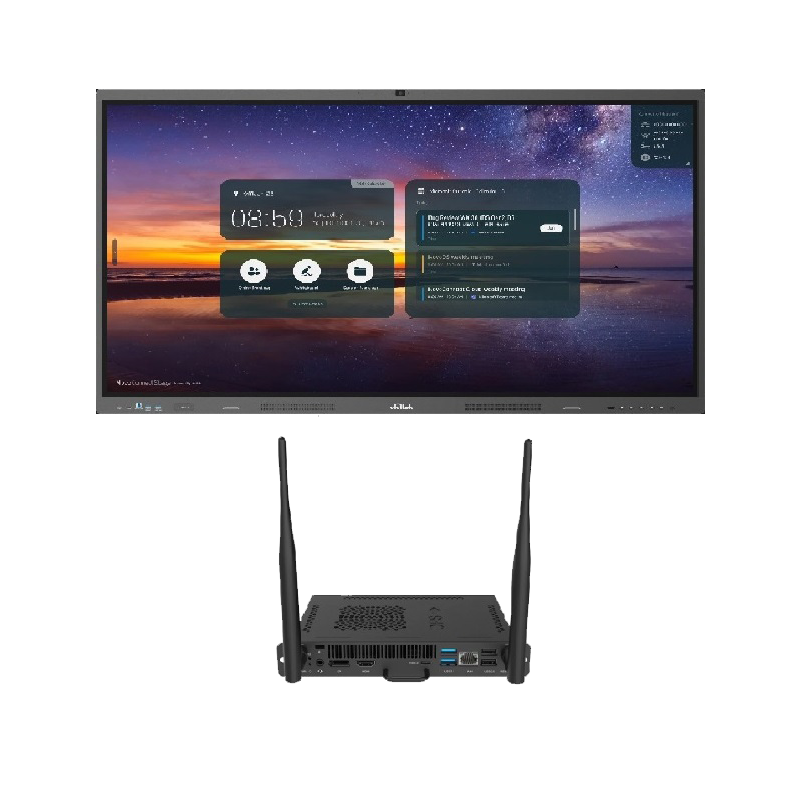 Інтерактивна панель Vivitek NovoTouch 75" (BK752iw), комп. модуль (i5 12Gen/8/256/W11Pro), настінне кріплення